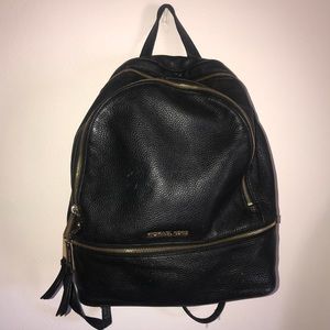 Michael kors RHEA backpack in black leather